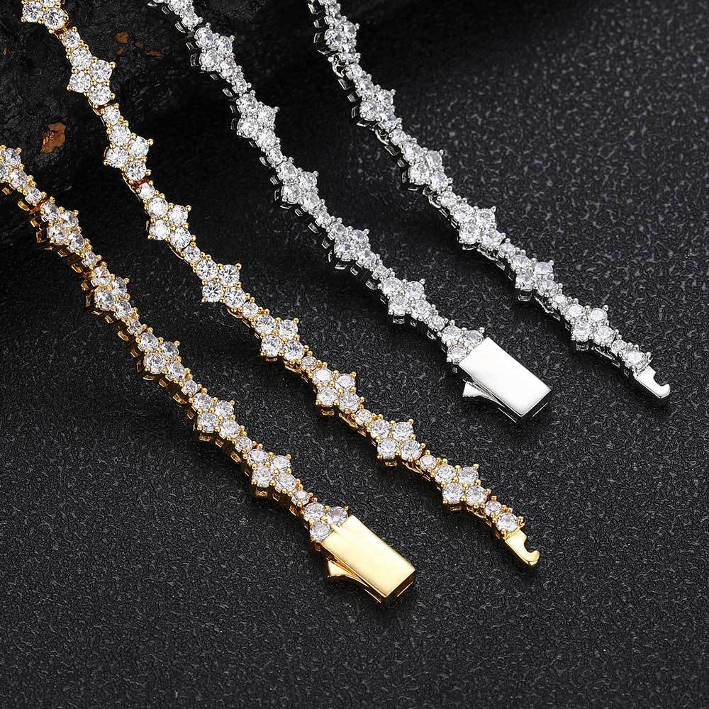 Wholesale 6.5mm Iced Out Multi Shaped Diamond Chain - Image 4