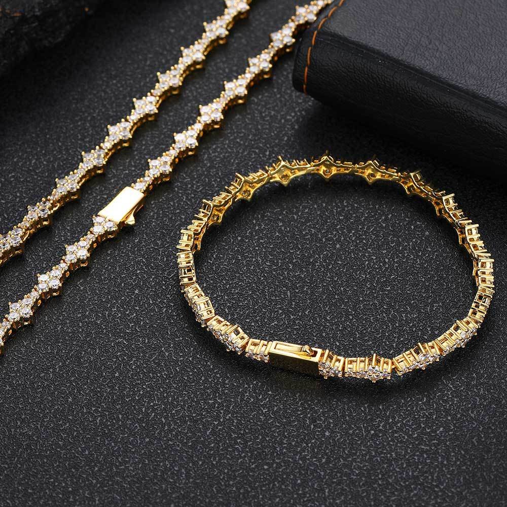 Wholesale 6.5mm Iced Out Multi Shaped Diamond Chain - Image 6