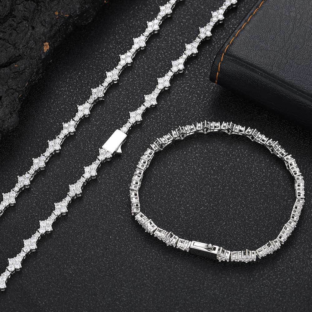 Wholesale 6.5mm Iced Out Multi Shaped Diamond Chain - Image 7
