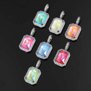 Wholesale Fluorescent square Pendant
