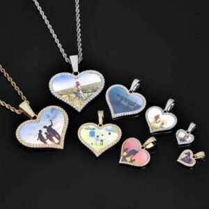 Wholesale Heart Custom Picture Pendant