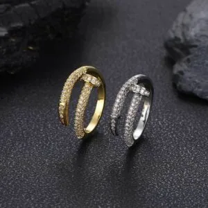 Wholesale Copper cz Nail Ring