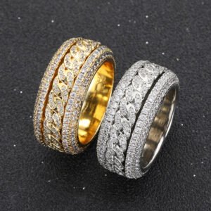 Wholesale Copper Micro Pave Cuban Round Cut Band
