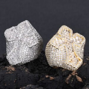 Wholesale Copper Baguette Cross Ring