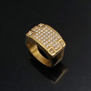 Gold-Plated 316SS Men's Fashion Ring