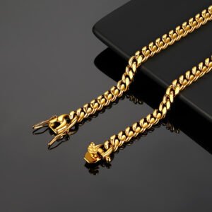 Wholesale Thick Stainless Steel Cuban Link Necklace