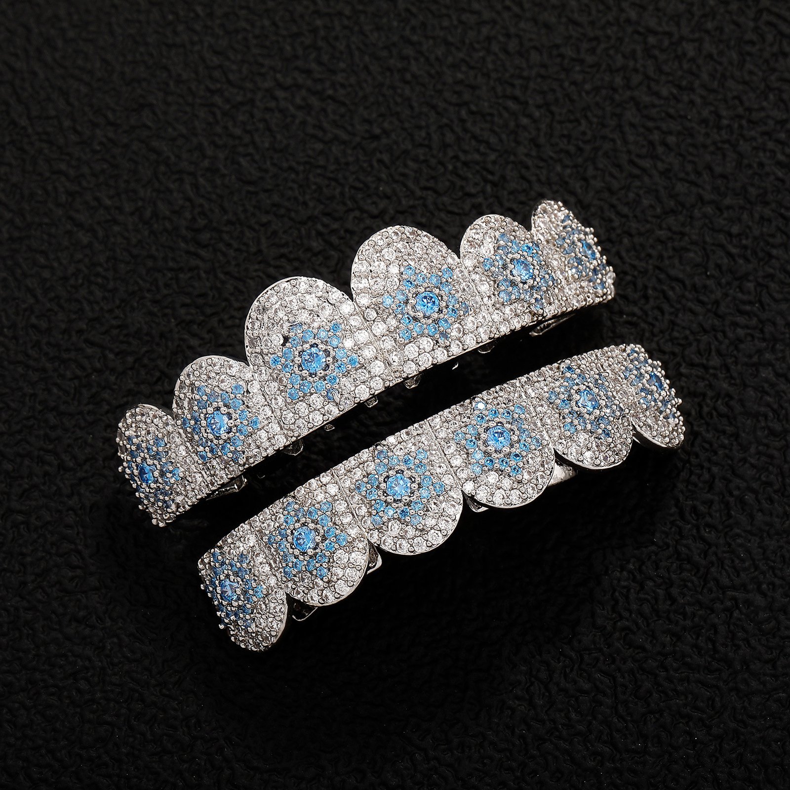 Iced Out Diamond Hexagram Grillz Set - Image 4