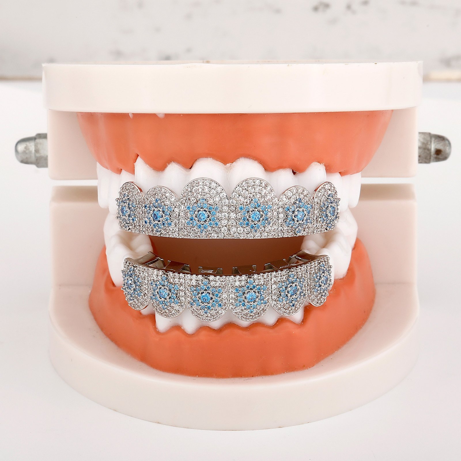 Iced Out Diamond Hexagram Grillz Set - Image 7