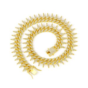 20mm Prong Gold Chains for Men