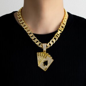 Unique Poker Pendant Necklace