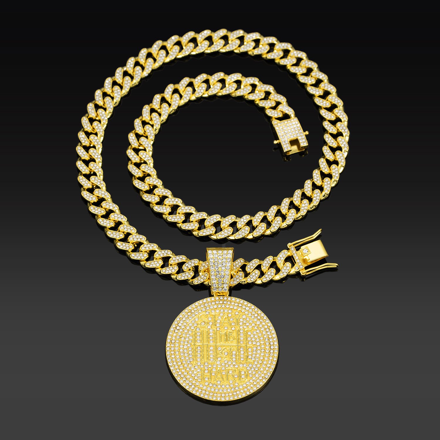 Round letters Pendant Necklace