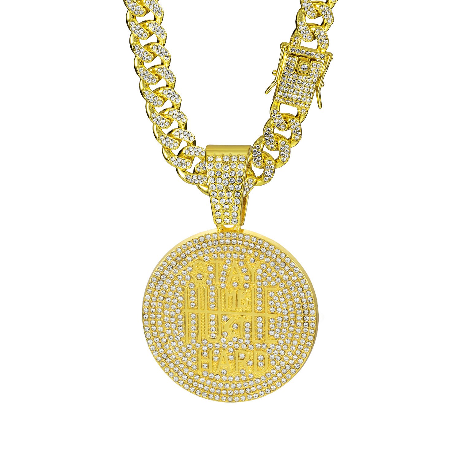 Round letters Pendant Necklace - Image 4