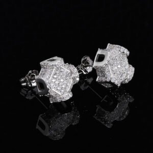 Diamond Claw Stud Earrings
