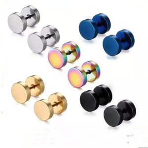 Punk Stainless Steel Men Earrings
