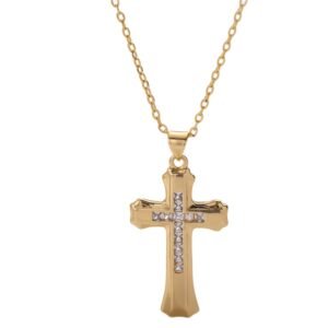 Iced Out Gothic Cross Pendant
