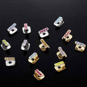 Hip Hop Colorful Cz Single Grillz